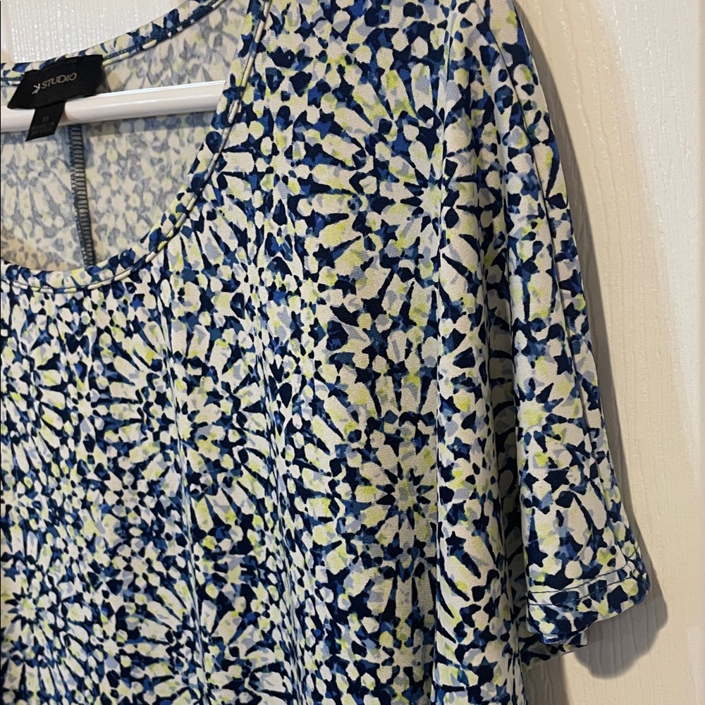 AB Studio Womens Short Sleeve Top Medium - Picture 5 of 9